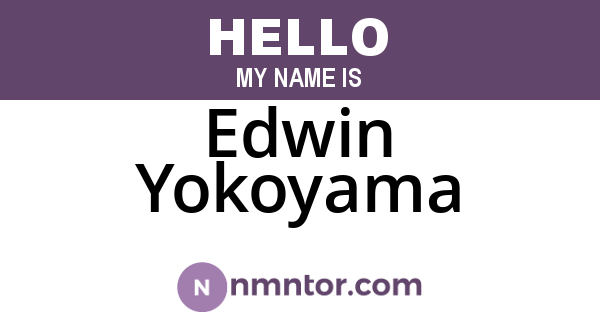 Edwin Yokoyama