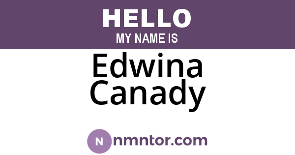 Edwina Canady