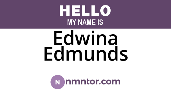 Edwina Edmunds
