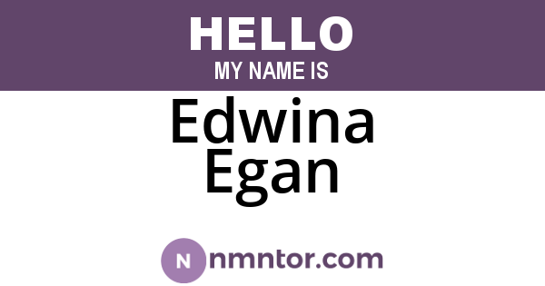 Edwina Egan