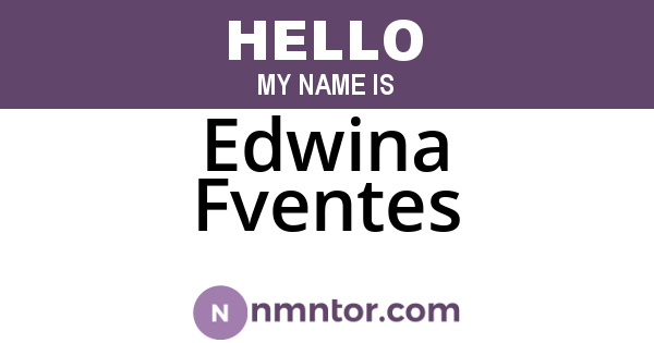 Edwina Fventes