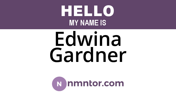 Edwina Gardner
