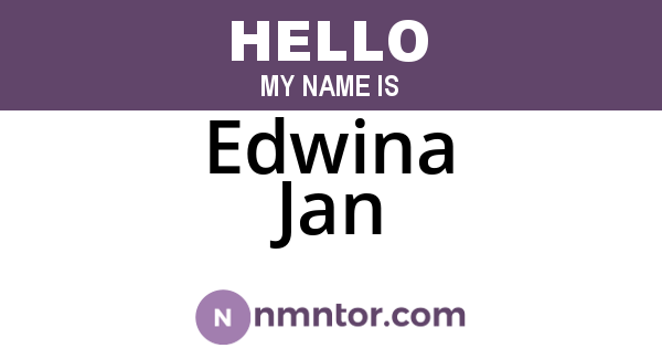 Edwina Jan