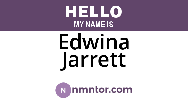 Edwina Jarrett