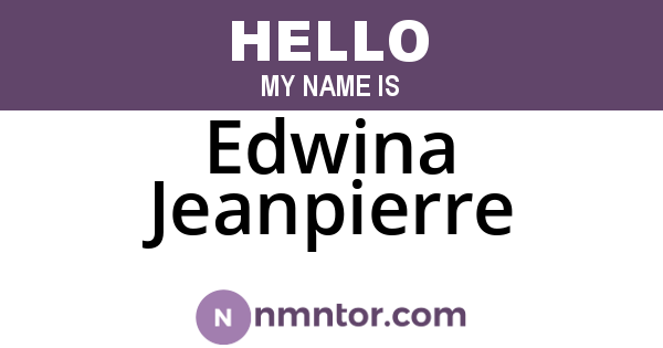 Edwina Jeanpierre