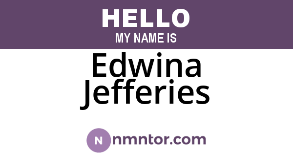 Edwina Jefferies