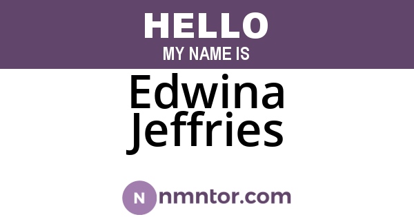 Edwina Jeffries