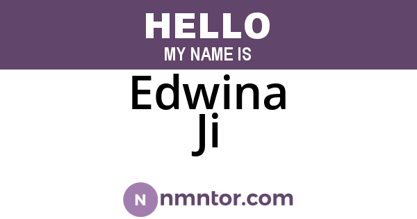 Edwina Ji