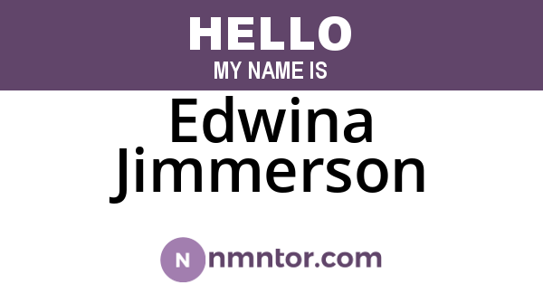 Edwina Jimmerson