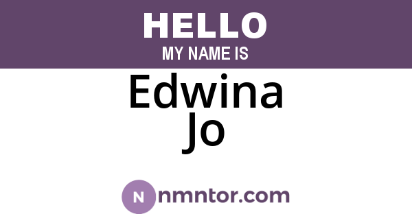 Edwina Jo
