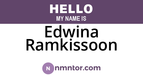 Edwina Ramkissoon