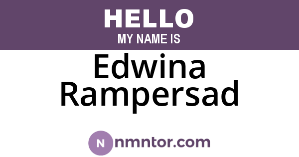 Edwina Rampersad