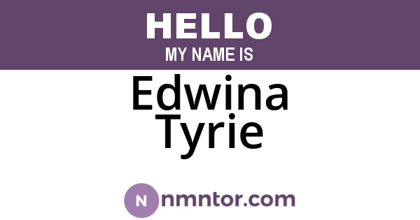 Edwina Tyrie