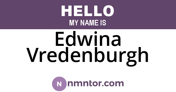 Edwina Vredenburgh