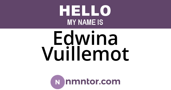 Edwina Vuillemot