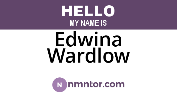 Edwina Wardlow