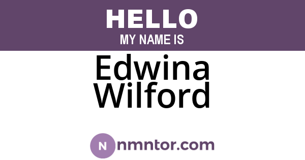Edwina Wilford