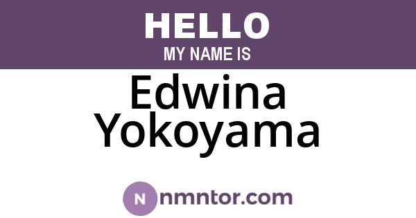 Edwina Yokoyama