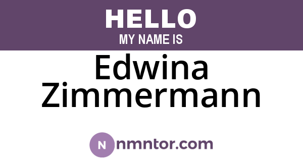 Edwina Zimmermann