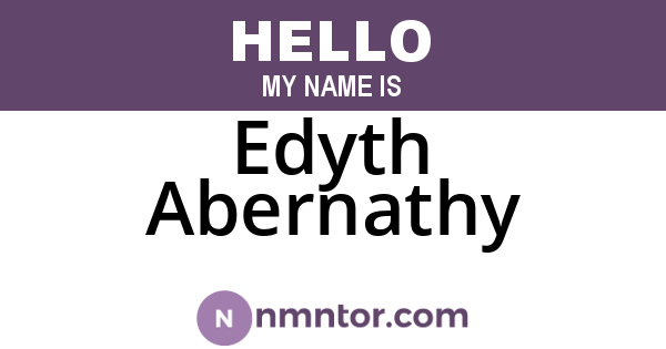 Edyth Abernathy