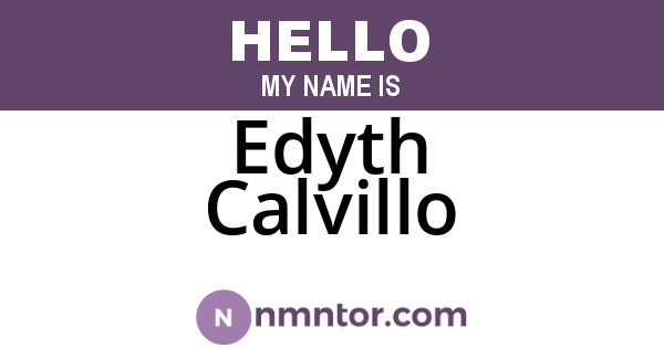 Edyth Calvillo