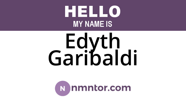 Edyth Garibaldi