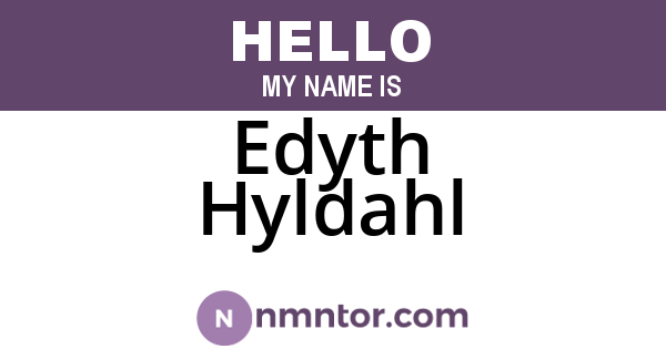 Edyth Hyldahl