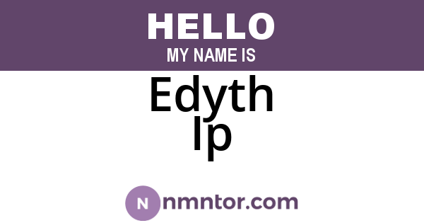 Edyth Ip