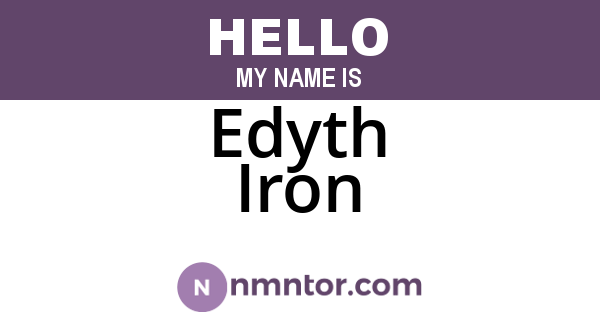 Edyth Iron