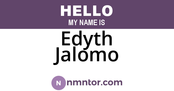 Edyth Jalomo