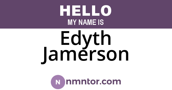 Edyth Jamerson