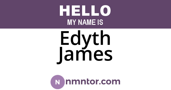 Edyth James