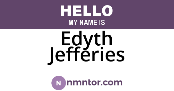 Edyth Jefferies