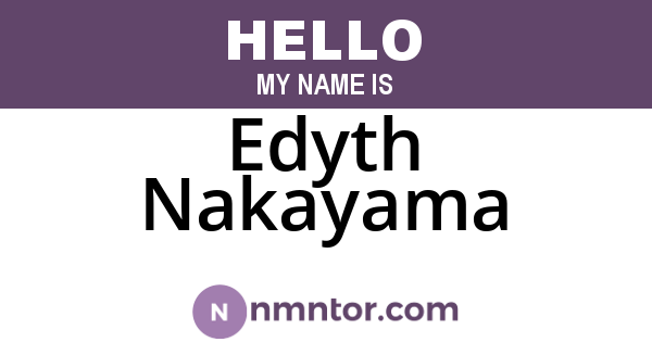 Edyth Nakayama