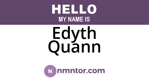Edyth Quann