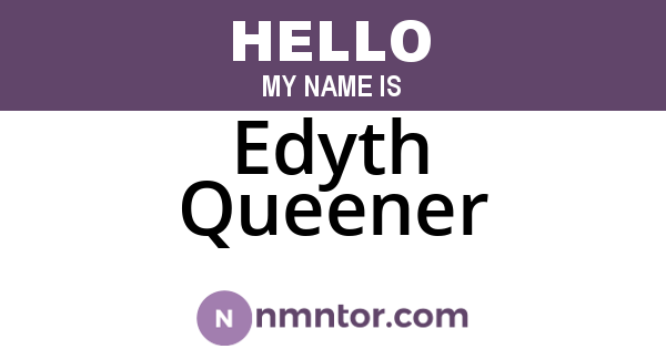 Edyth Queener