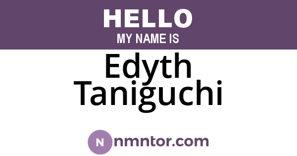 Edyth Taniguchi