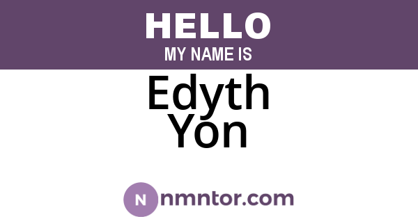 Edyth Yon