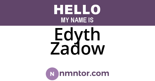 Edyth Zadow