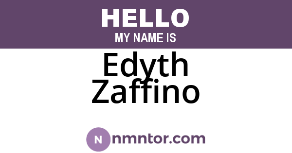 Edyth Zaffino