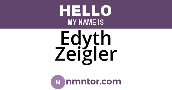 Edyth Zeigler