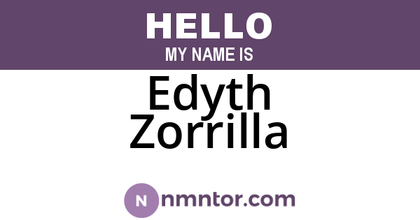 Edyth Zorrilla