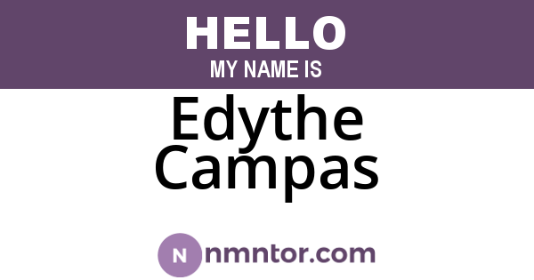 Edythe Campas