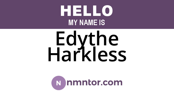 Edythe Harkless