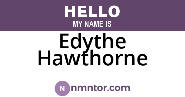 Edythe Hawthorne