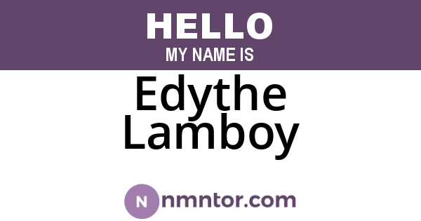 Edythe Lamboy