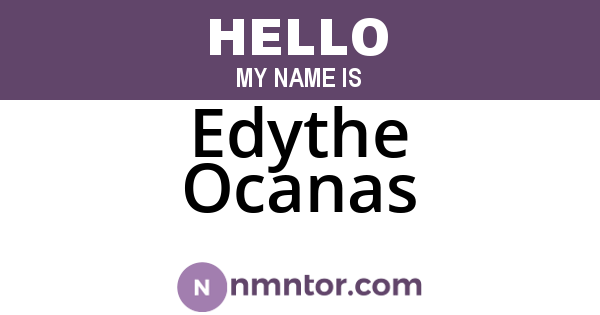 Edythe Ocanas