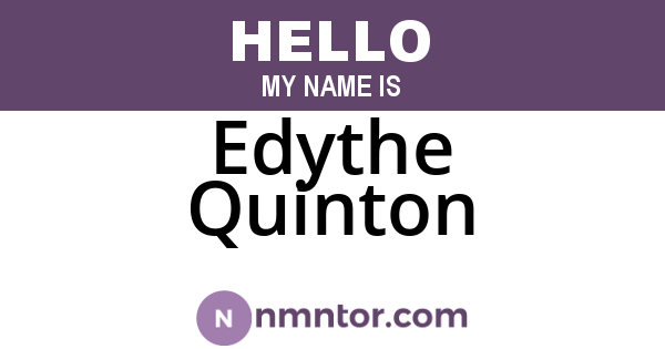 Edythe Quinton