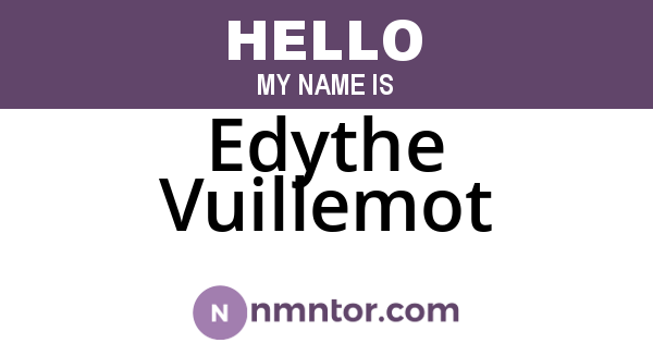 Edythe Vuillemot
