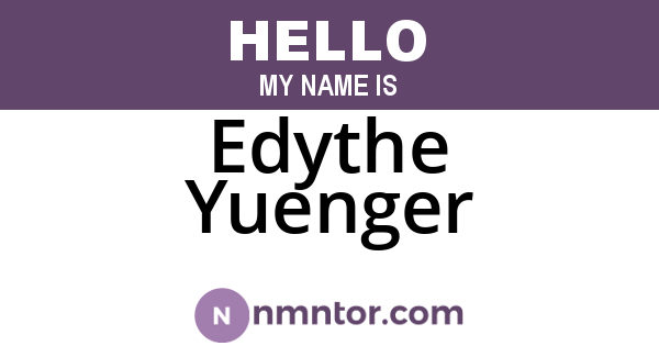 Edythe Yuenger